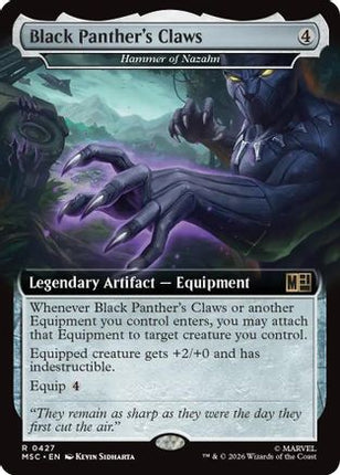 Black Panther's Claws (Extended Art) (427) [Commander: Marvel Super Heroes] Foil