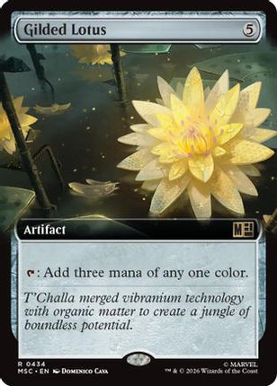 Gilded Lotus (Extended Art) (434) [Commander: Marvel Super Heroes] Foil