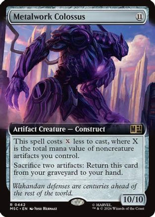Metalwork Colossus (Extended Art) (442) [Commander: Marvel Super Heroes] Foil