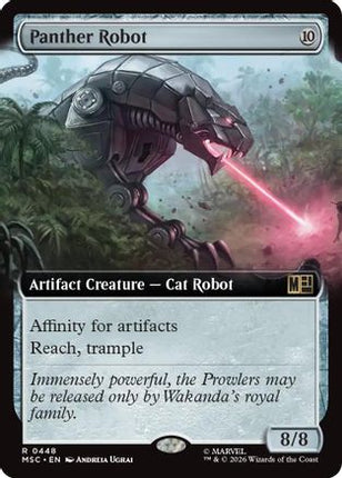 Panther Robot (Extended Art) (448) [Commander: Marvel Super Heroes] Foil