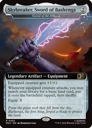Skybreaker, Sword of Bashenga - Sword of the Animist (Extended Art) (452) [Commander: Marvel Super Heroes] Foil