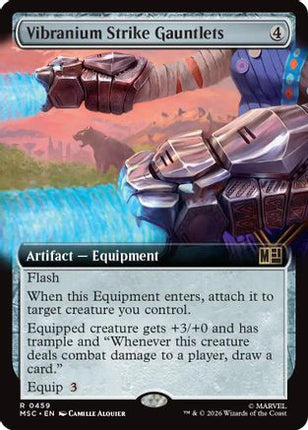 Vibranium Strike Gauntlets (Extended Art) (459) [Commander: Marvel Super Heroes] Foil