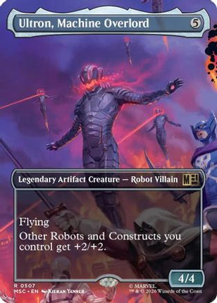 Ultron, Machine Overlord (Borderless) (507) [Commander: Marvel Super Heroes] Foil
