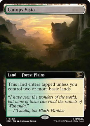 Canopy Vista (Extended Art) (462) [Commander: Marvel Super Heroes] Foil