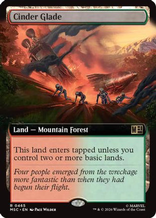 Cinder Glade (Extended Art) (465) [Commander: Marvel Super Heroes] Foil