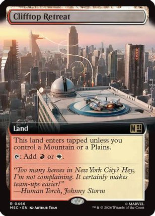 Clifftop Retreat (Extended Art) (466) [Commander: Marvel Super Heroes] Foil