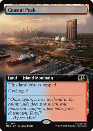 Coastal Peak (Extended Art) (467) [Commander: Marvel Super Heroes] Foil