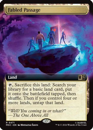 Fabled Passage (Extended Art) (471) [Commander: Marvel Super Heroes] Foil