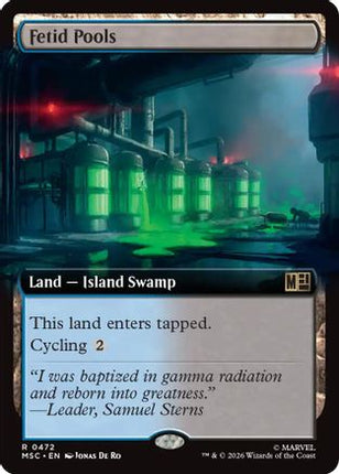 Fetid Pools (Extended Art) (472) [Commander: Marvel Super Heroes] Foil