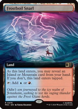 Frostboil Snarl (Extended Art) (475) [Commander: Marvel Super Heroes]