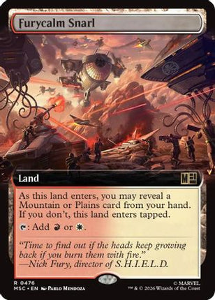 Furycalm Snarl (Extended Art) (476) [Commander: Marvel Super Heroes] Foil