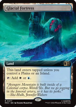 Glacial Fortress (Extended Art) (477) [Commander: Marvel Super Heroes] Foil
