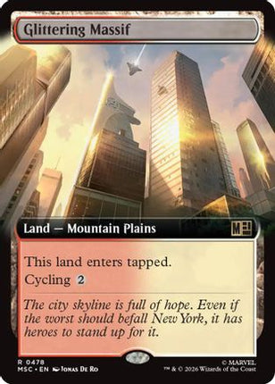 Glittering Massif (Extended Art) (478) [Commander: Marvel Super Heroes] Foil