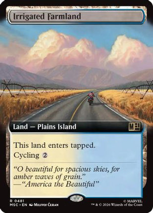 Irrigated Farmland (Extended Art) (481) [Commander: Marvel Super Heroes] Foil