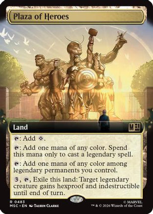 Plaza of Heroes (Extended Art) (483) [Commander: Marvel Super Heroes]