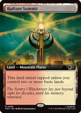 Radiant Summit (Extended Art) (486) [Commander: Marvel Super Heroes]