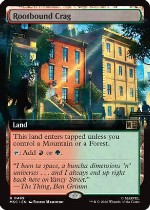 Rootbound Crag (Extended Art) (489) [Commander: Marvel Super Heroes]