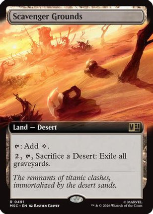 Scavenger Grounds (Extended Art) (491) [Commander: Marvel Super Heroes] Foil