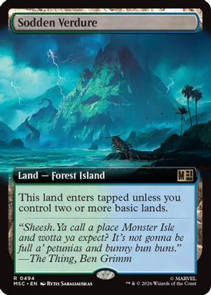 Sodden Verdure (Extended Art) (494) [Commander: Marvel Super Heroes] Foil