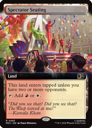 Spectator Seating (Extended Art) (495) [Commander: Marvel Super Heroes]