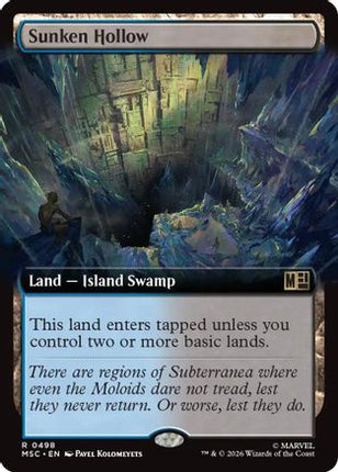 Sunken Hollow (Extended Art) (498) [Commander: Marvel Super Heroes] Foil
