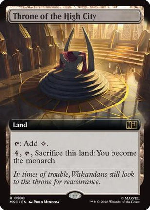 Throne of the High City (Extended Art) (500) [Commander: Marvel Super Heroes] Foil