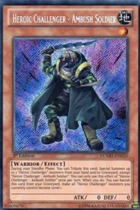 Heroic Challenger - Ambush Soldier (Secret Rare) [NUMH-EN010] 1st Edition