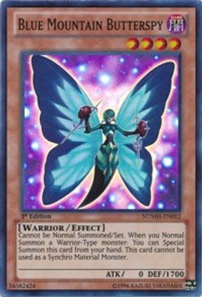 Blue Mountain Butterspy (Super Rare) [NUMH-EN012] 1st Edition