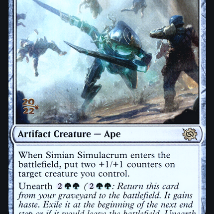 Simian Simulacrum [The Brothers' War Promos] Prerelease Foil