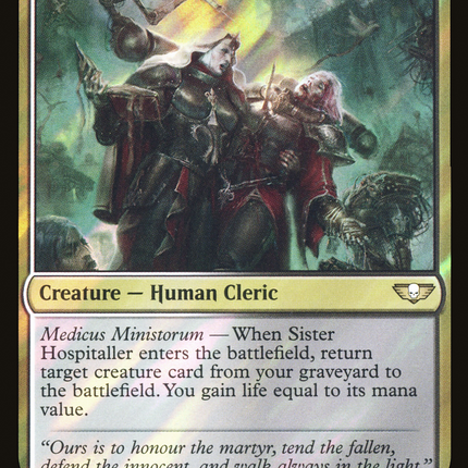 Sister Hospitaller [Warhammer 40,000 Commander] Surge Foil