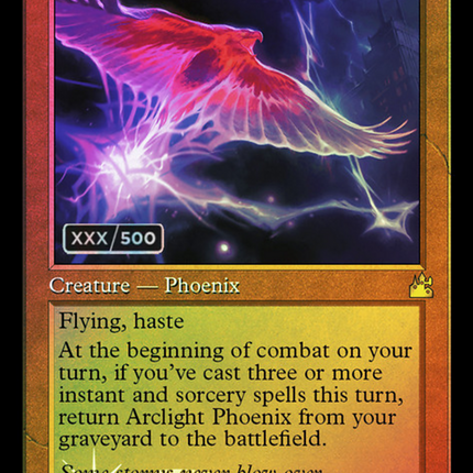 Arclight Phoenix (Retro) [Ravnica Remastered] Serialized Foil