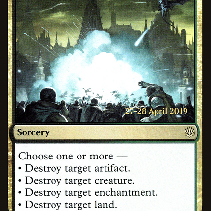 Casualties of War [War of the Spark Promos] Prerelease Foil