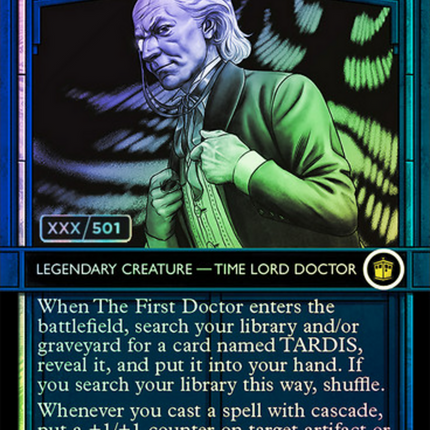 The First Doctor (Showcase) (Borderless) [Doctor Who] Serialized Foil