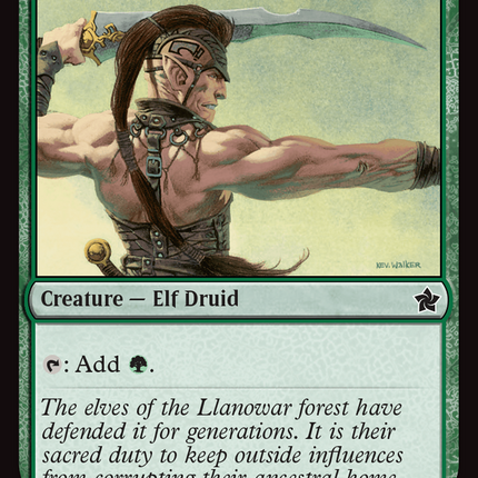 Llanowar Elves [Foundations] Foil
