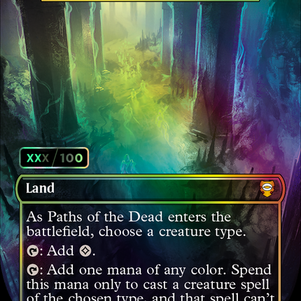 Cavern of Souls (Borderless) [Tales of Middle-earth Commander] Serialized Foil