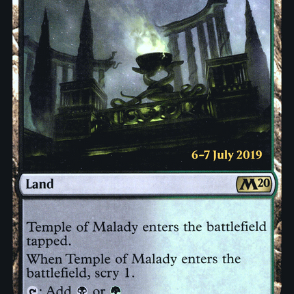 Temple of Malady [Core Set 2020 Promos] Prerelease Foil