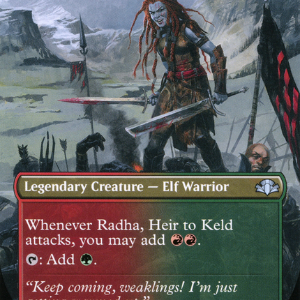 Radha, Heir to Keld (Borderless) [Dominaria Remastered]