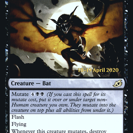 Dirge Bat [Ikoria: Lair of Behemoths Promos] Prerelease Foil