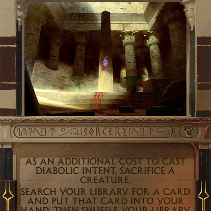 Diabolic Intent (Borderless) [Amonkhet Invocations] Foil