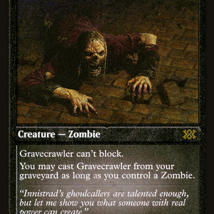 Gravecrawler [Double Masters 2022] Etched Foil