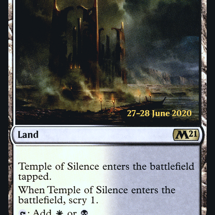 Temple of Silence [Core Set 2021 Promos] Prerelease Foil