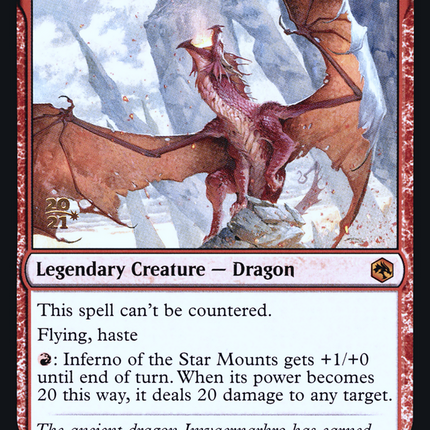 Inferno of the Star Mounts [Adventures in the Forgotten Realms Promos] Prerelease Foil