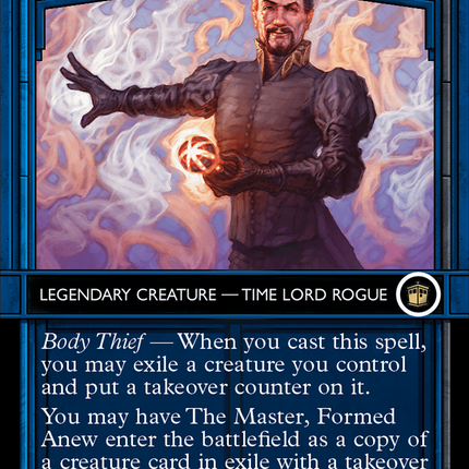 The Master, Formed Anew (Showcase) (Borderless) [Doctor Who] Surge Foil