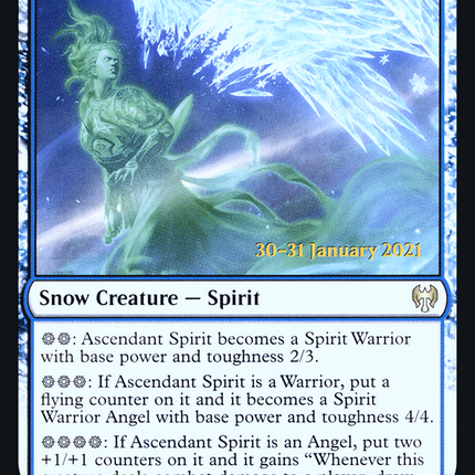 Ascendant Spirit [Kaldheim Promos] Prerelease Foil