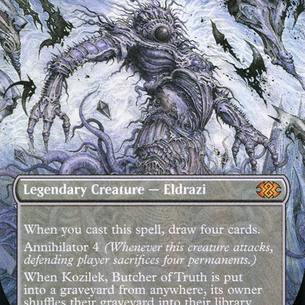 Kozilek, Butcher of Truth (Borderless) [Double Masters 2022] Textured Foil