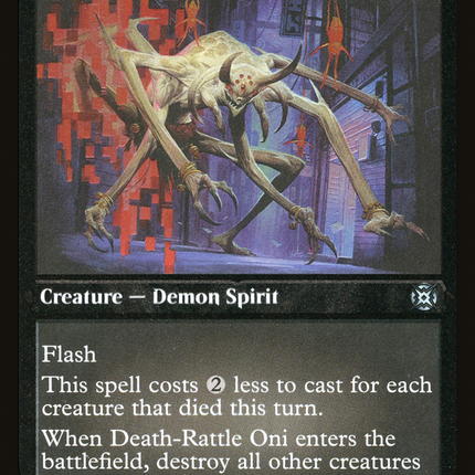 Death-Rattle Oni [March of the Machine: The Aftermath] Etched Foil