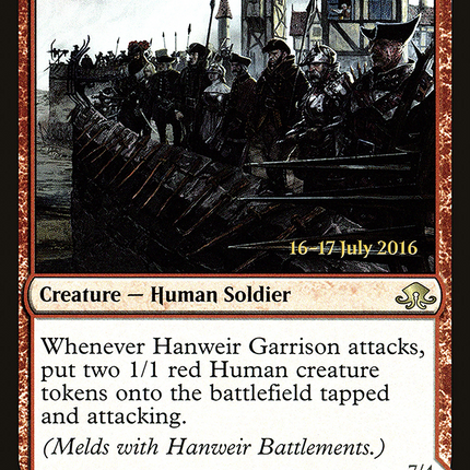 Hanweir Garrison [Eldritch Moon Promos] Prerelease Foil