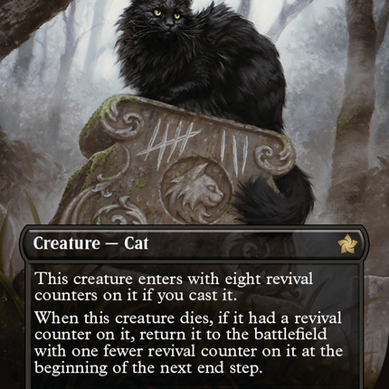 Nine-Lives Familiar (Borderless) [Foundations] Foil