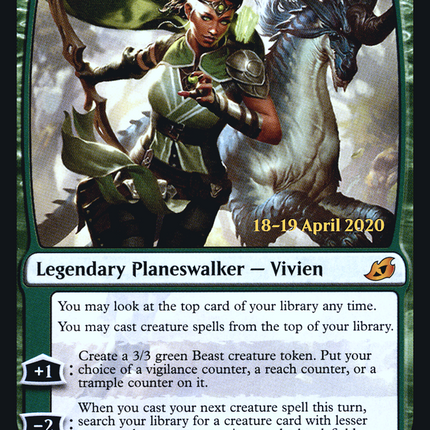 Vivien, Monsters' Advocate [Ikoria: Lair of Behemoths Promos] Prerelease Foil