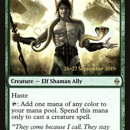 Beastcaller Savant [Battle for Zendikar Promos] Prerelease Foil